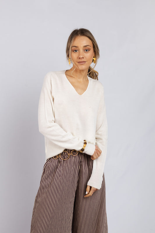 Sweater Lana Fina Leonora Off White