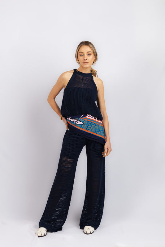 Pantalón Algodón Penelope Azul Marino