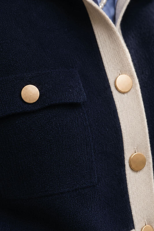 Chaqueta Viscosa Stina Azul Marino