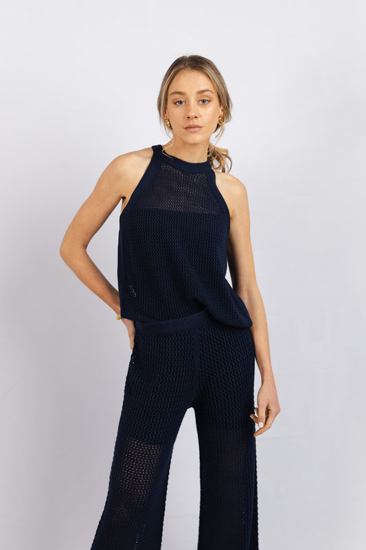 Pantalón Algodón Penelope Azul Marino
