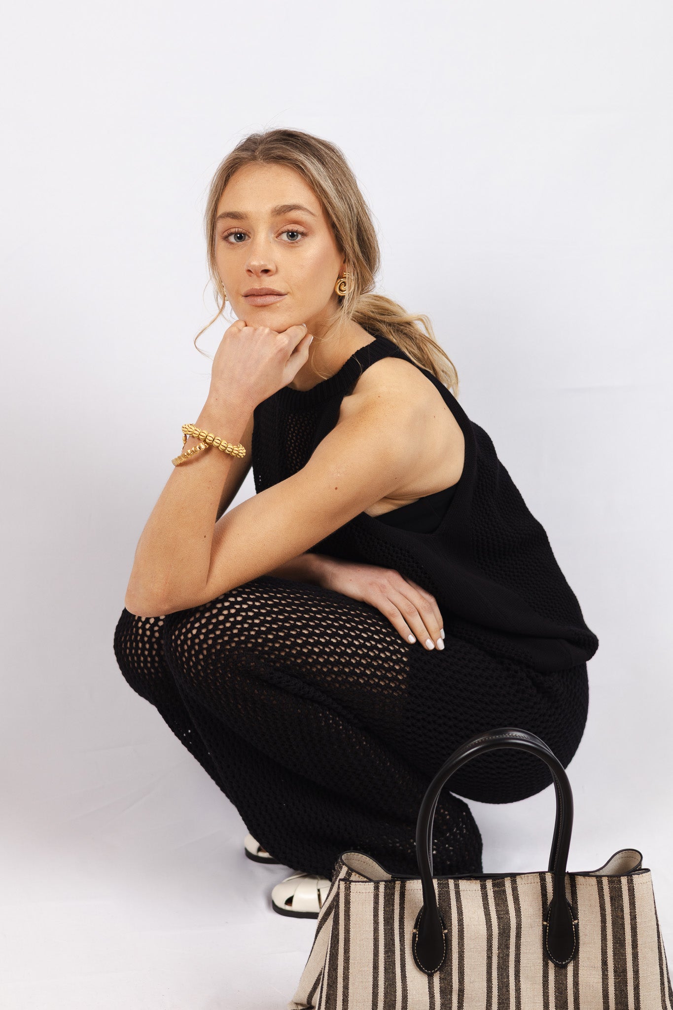 Pantalón Calado Penelope Negro