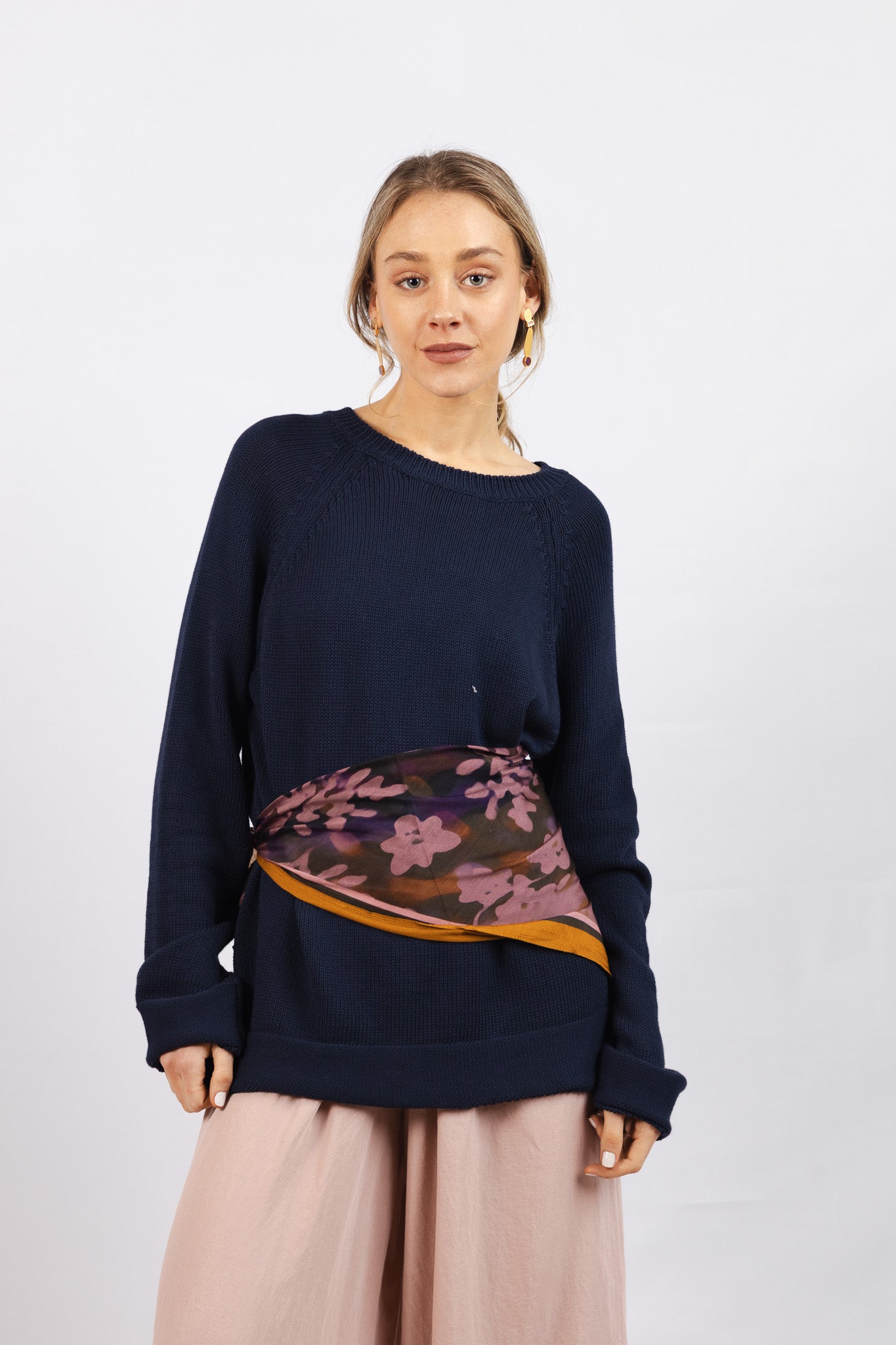 Sweater Algodón Niki Azul Marino