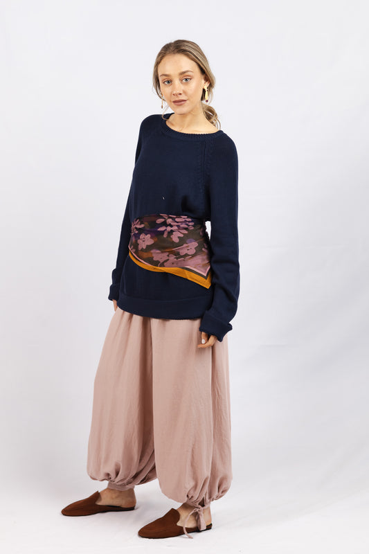 Sweater Algodón Niki Azul Marino