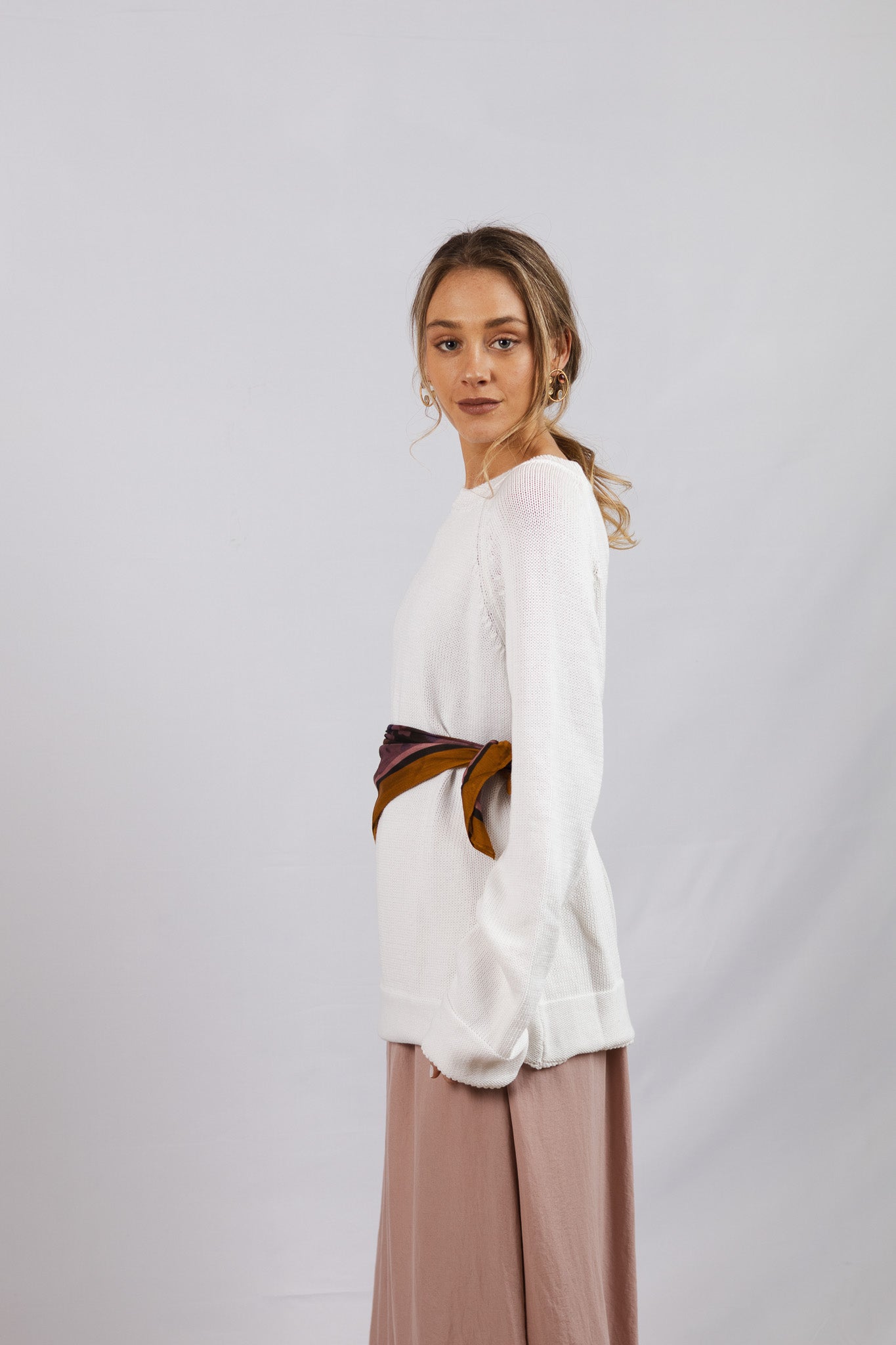 Sweater Algodón Niki Blanco