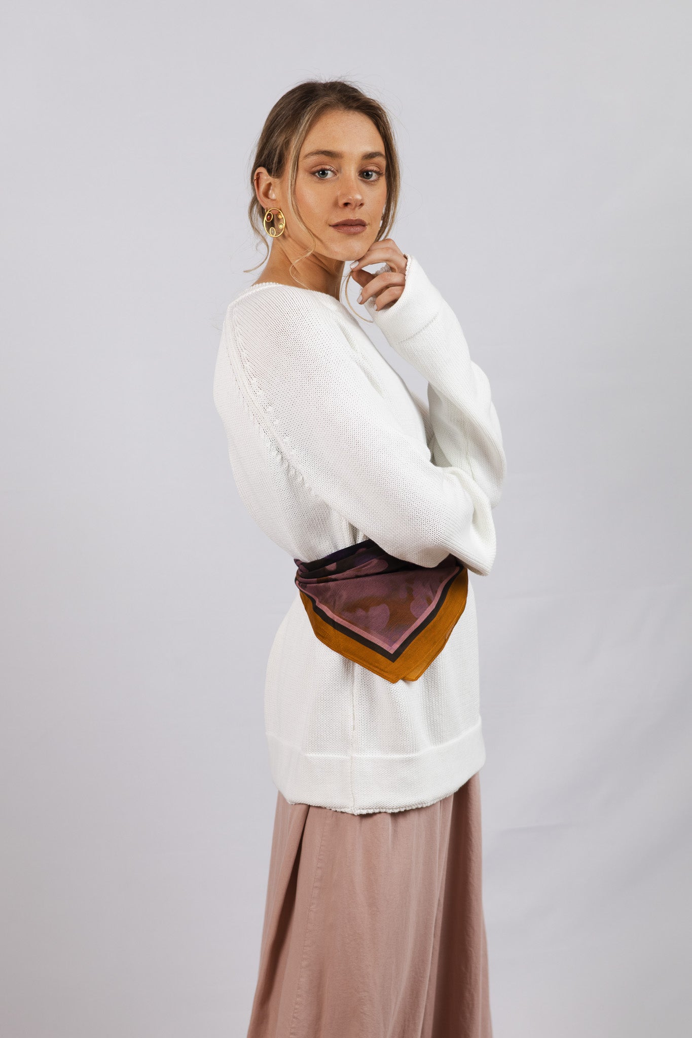 Sweater Algodón Niki Blanco