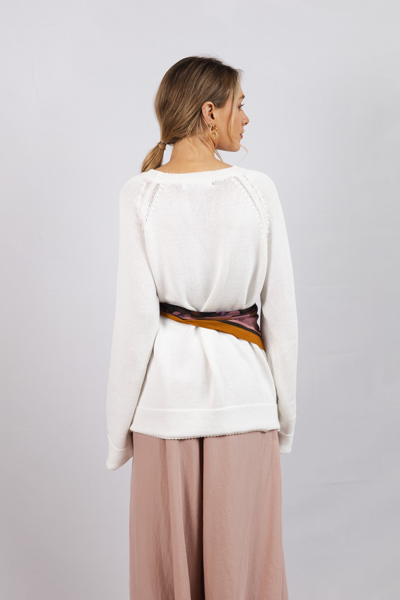 Sweater Algodón Niki Blanco