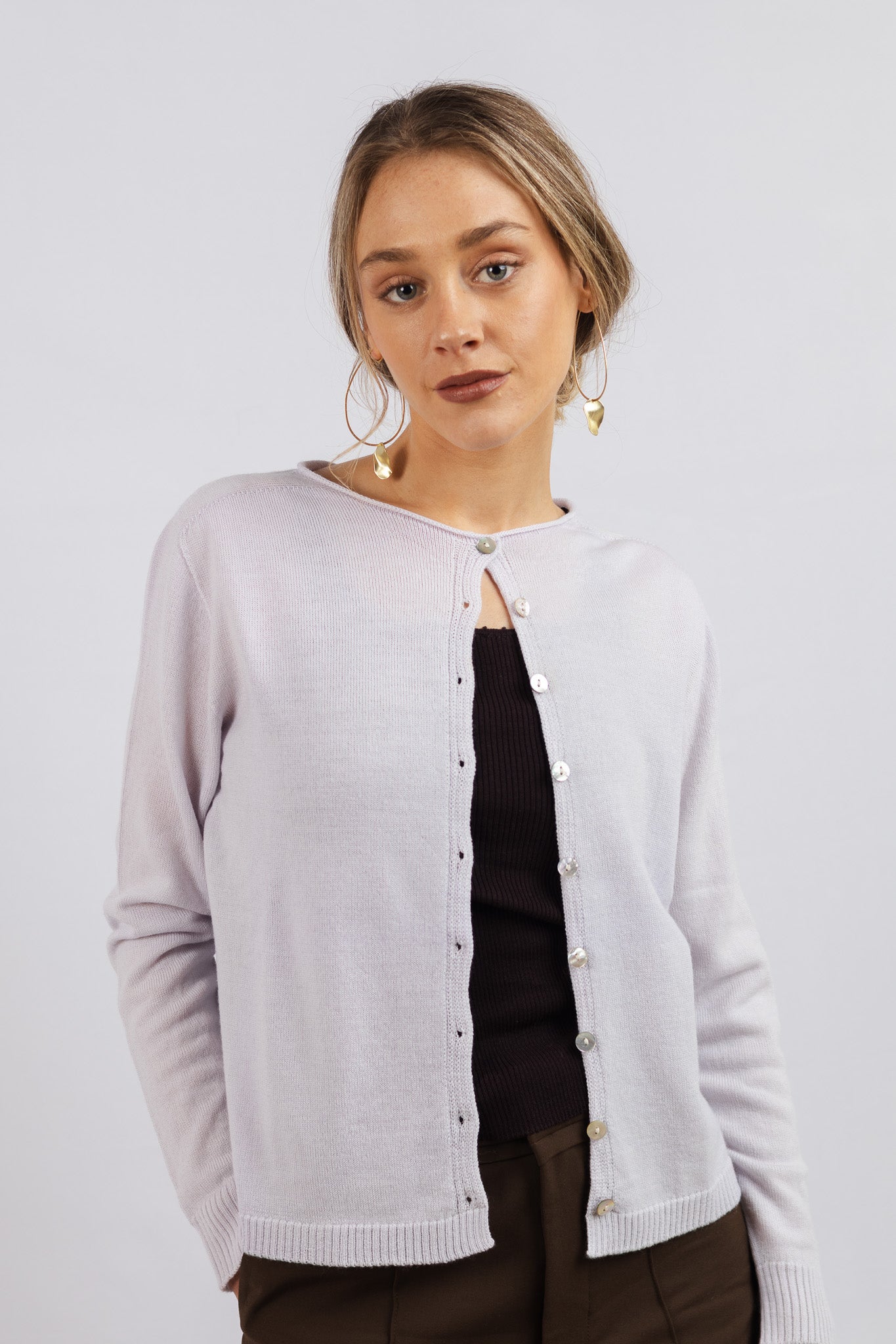 Chaleco Lana fina Adriana Baby Lila