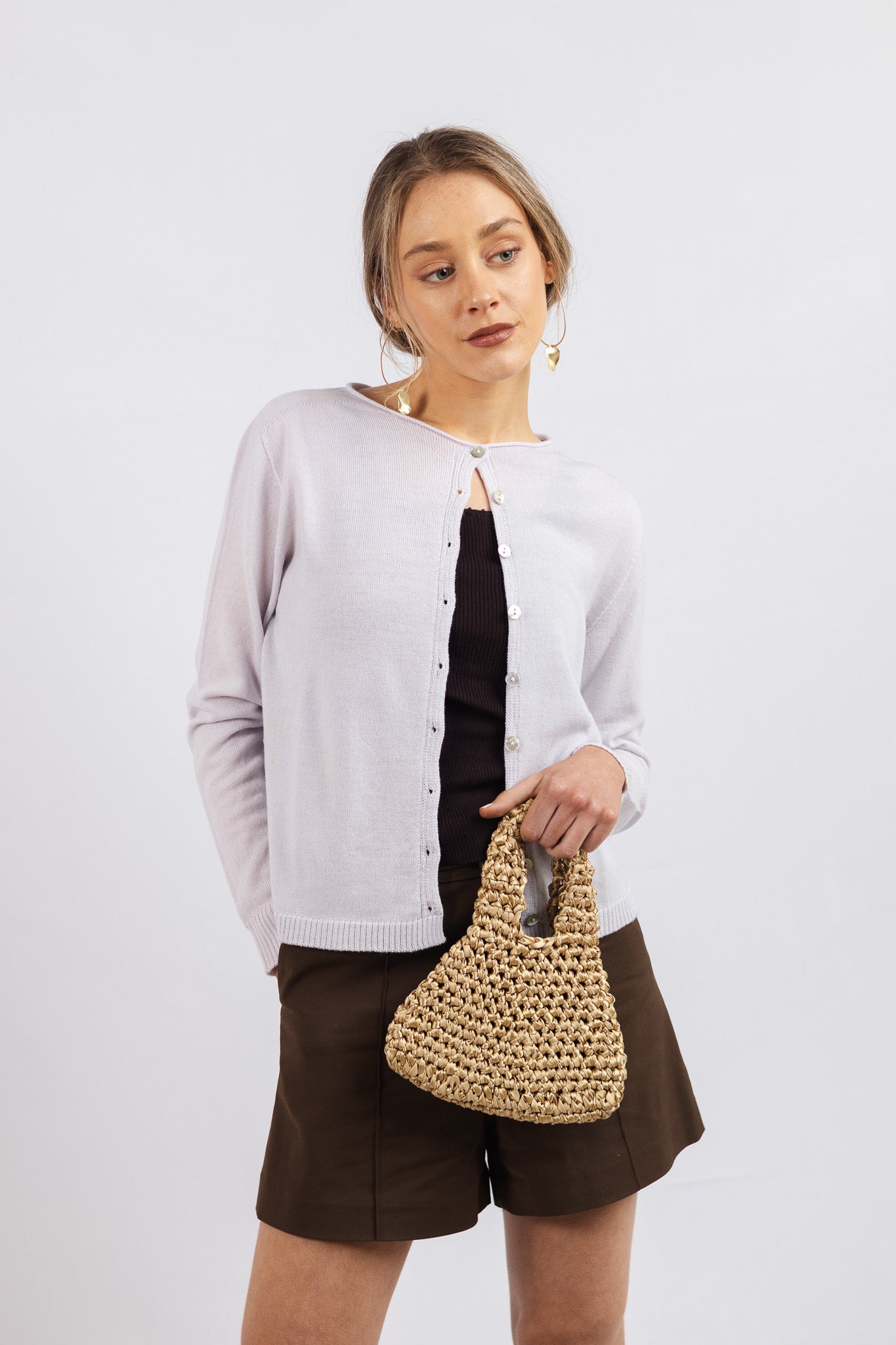 Chaleco Lana fina Adriana Baby Lila