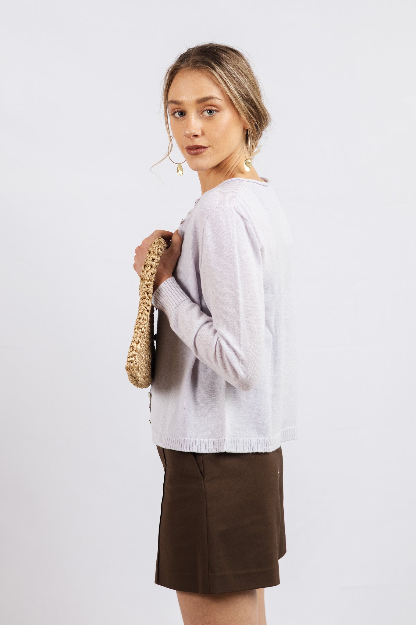 Chaleco Lana fina Adriana Baby Lila