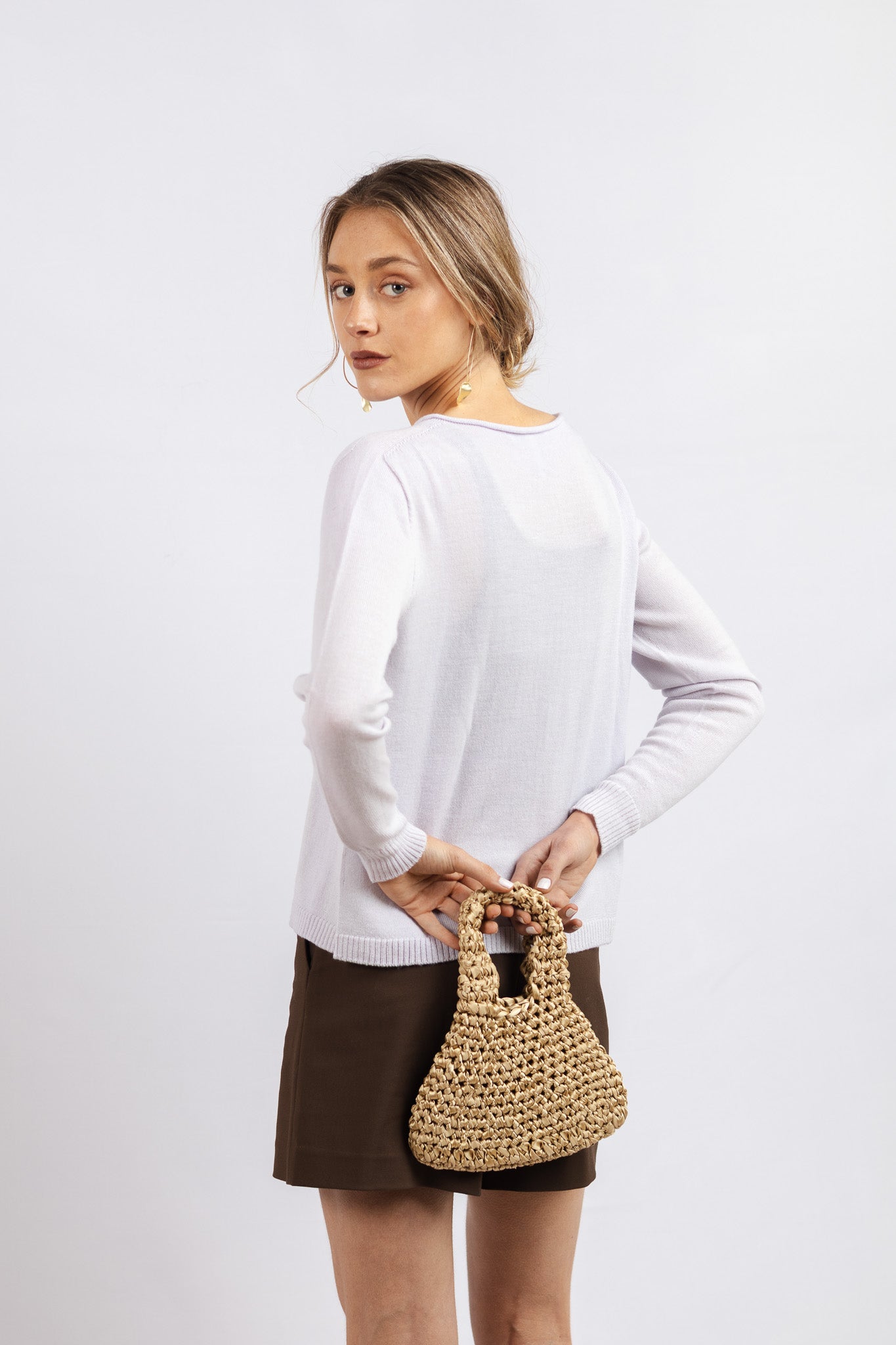 Chaleco Lana fina Adriana Baby Lila