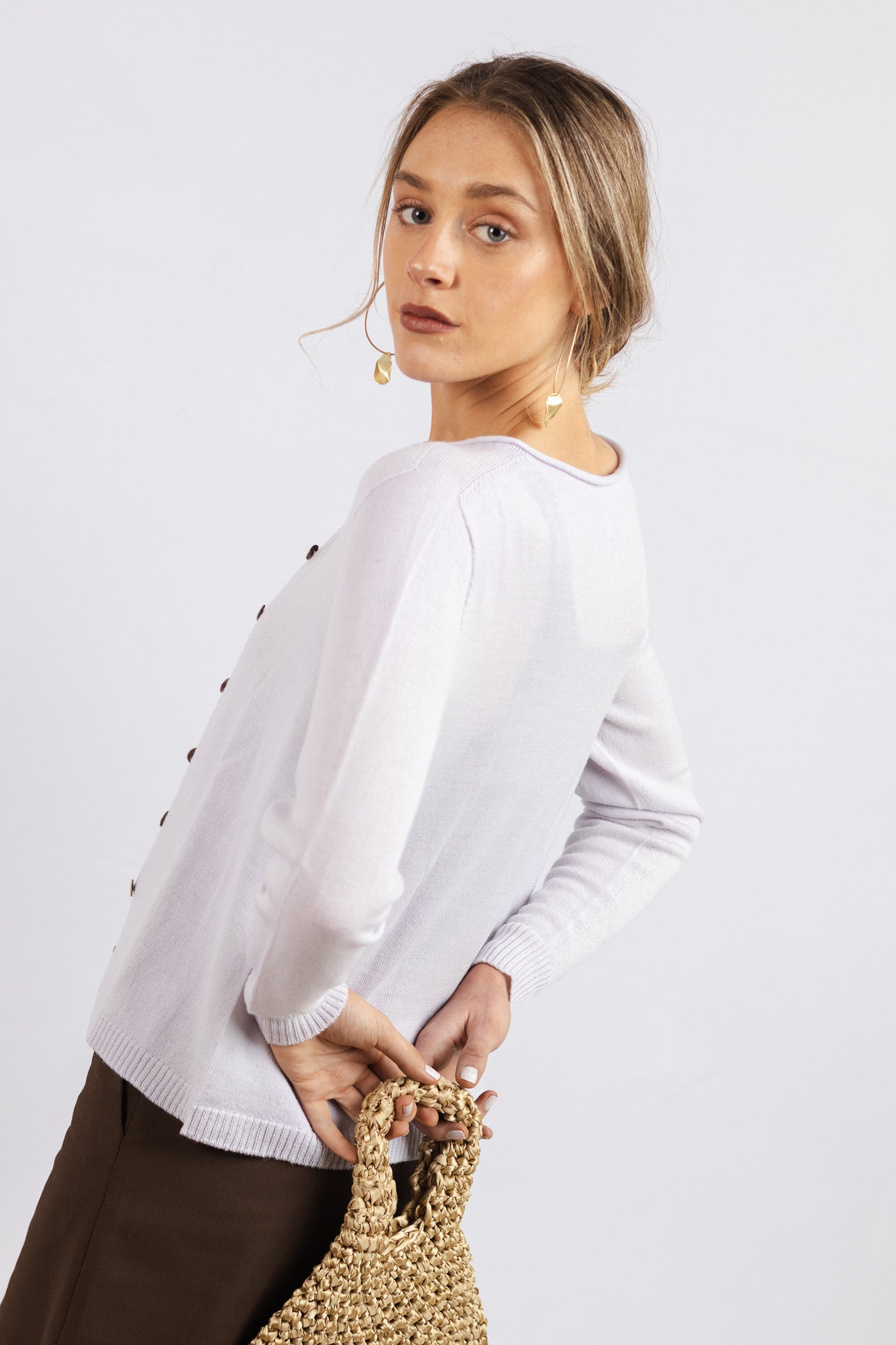 Chaleco Lana fina Adriana Baby Lila