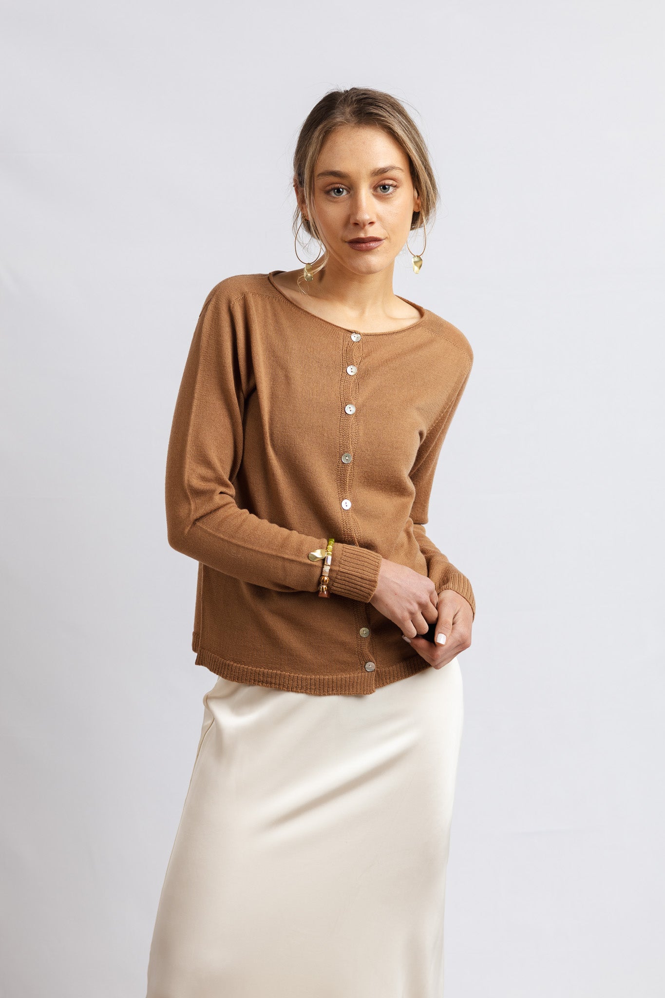 Chaleco Lana Fina Adriana Moka