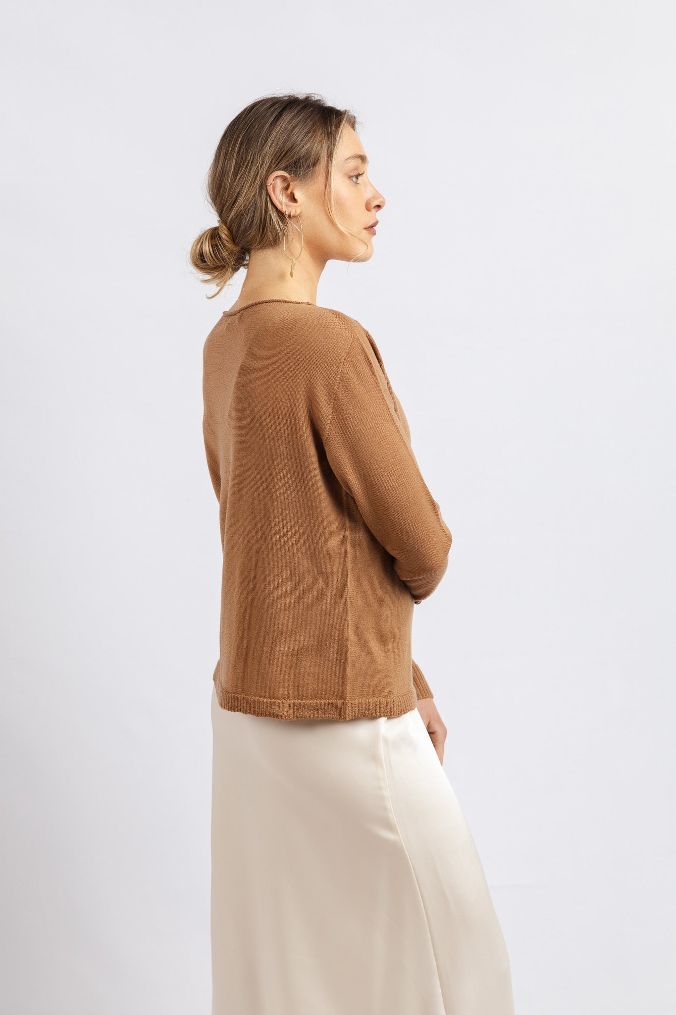 Chaleco Lana Fina Adriana Moka