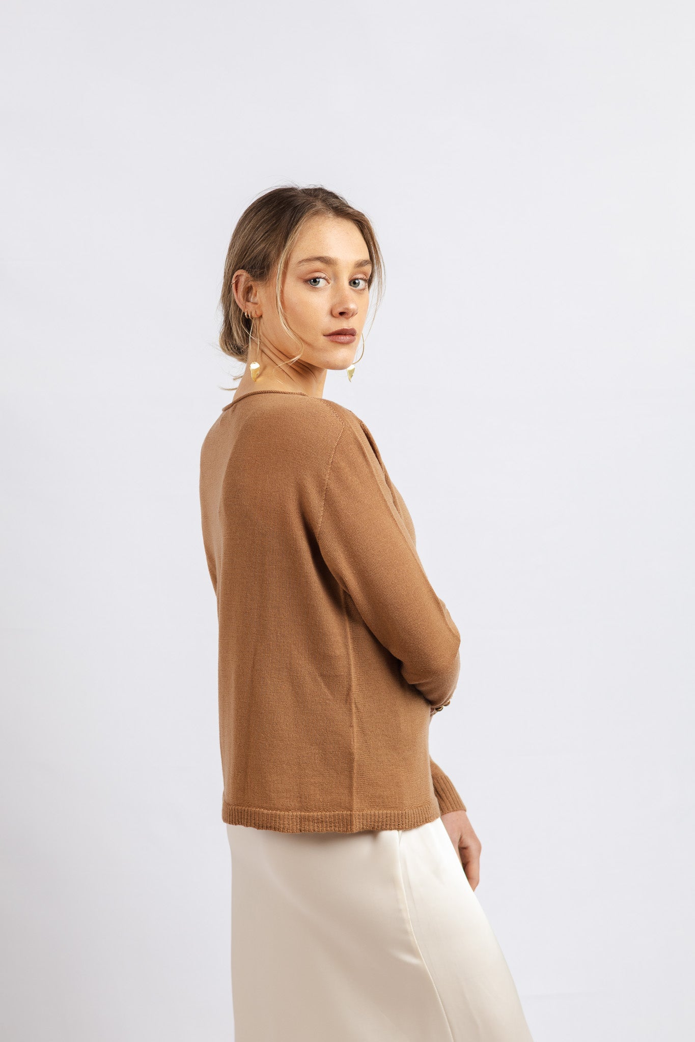 Chaleco Lana Fina Adriana Moka