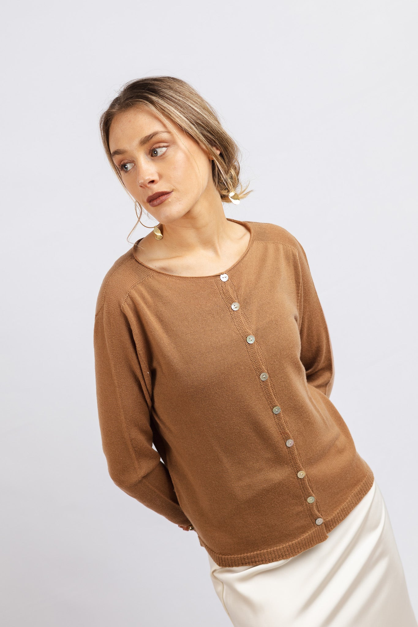 Chaleco Lana Fina Adriana Moka