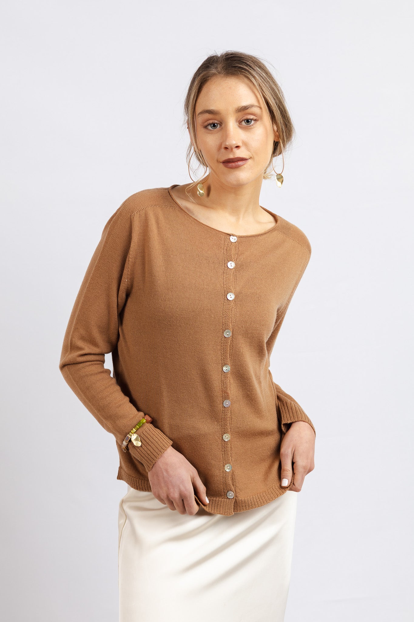 Chaleco Lana Fina Adriana Moka