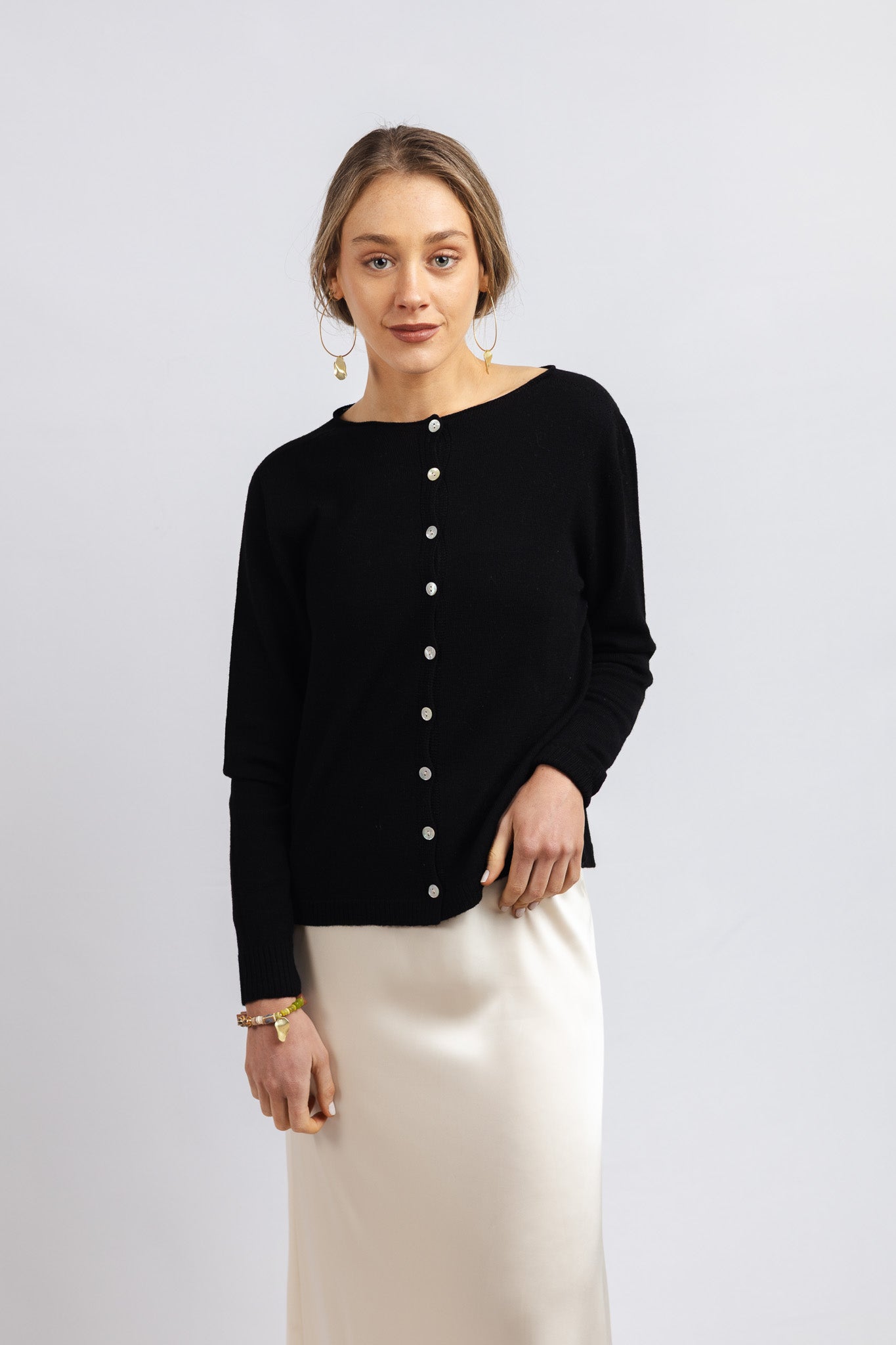 Chaleco Lana fina Adriana Negro