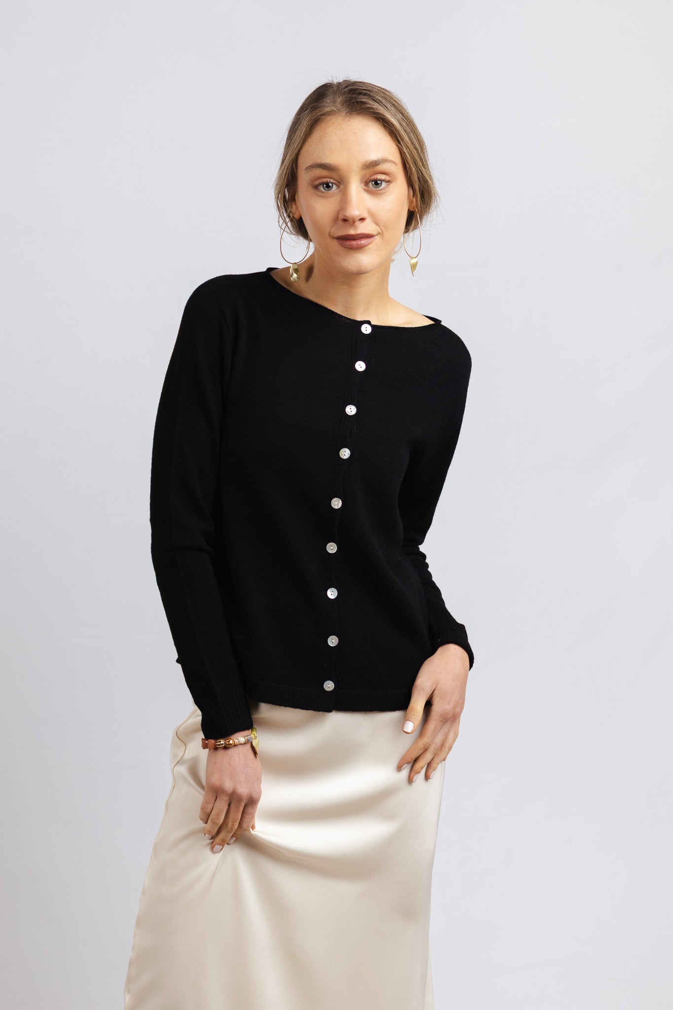 Chaleco Lana fina Adriana Negro