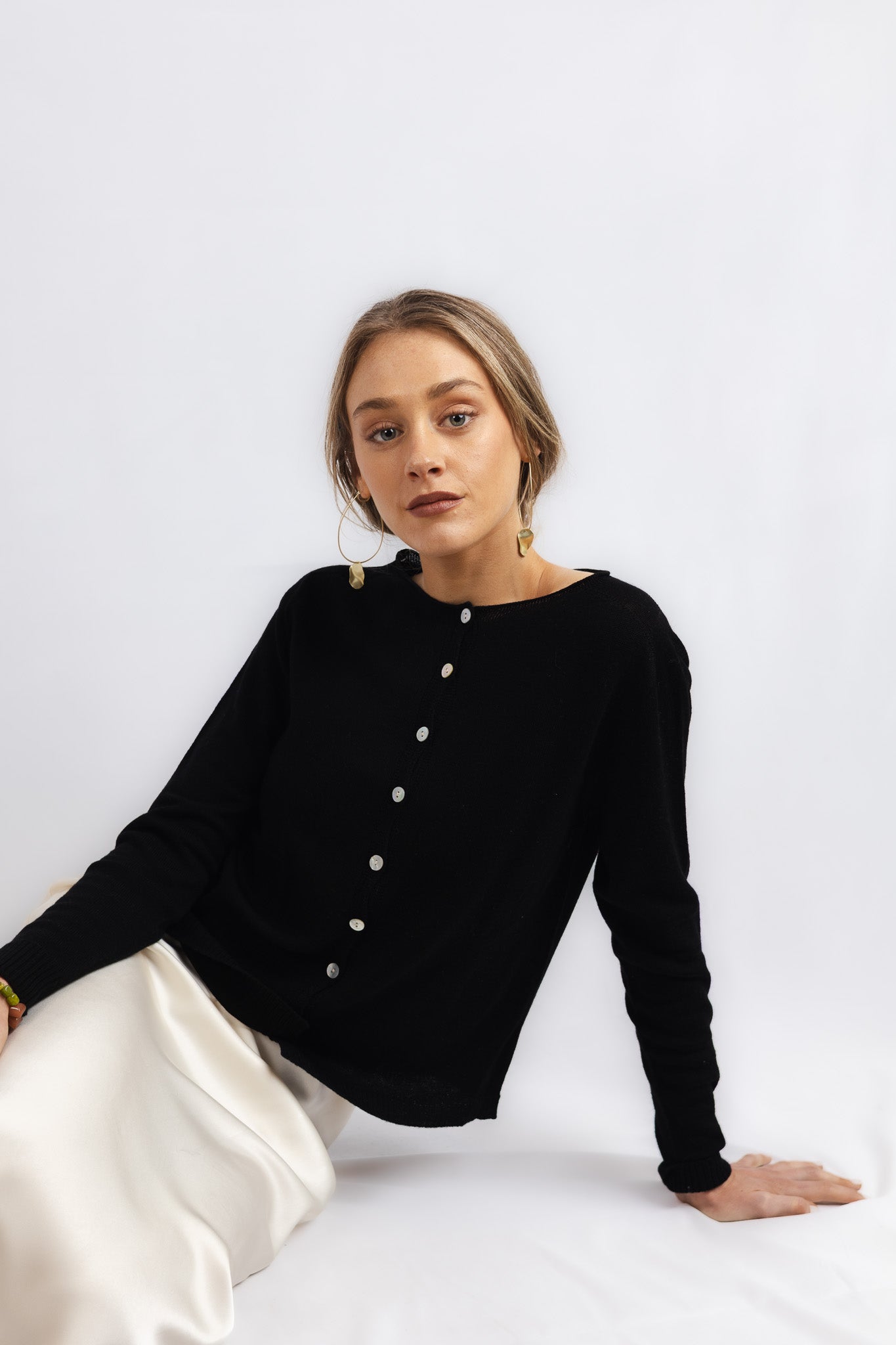 Chaleco Lana fina Adriana Negro