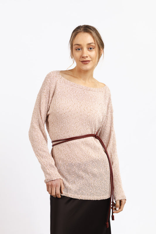 Sweater Algodón Olivia Rosado Brillo