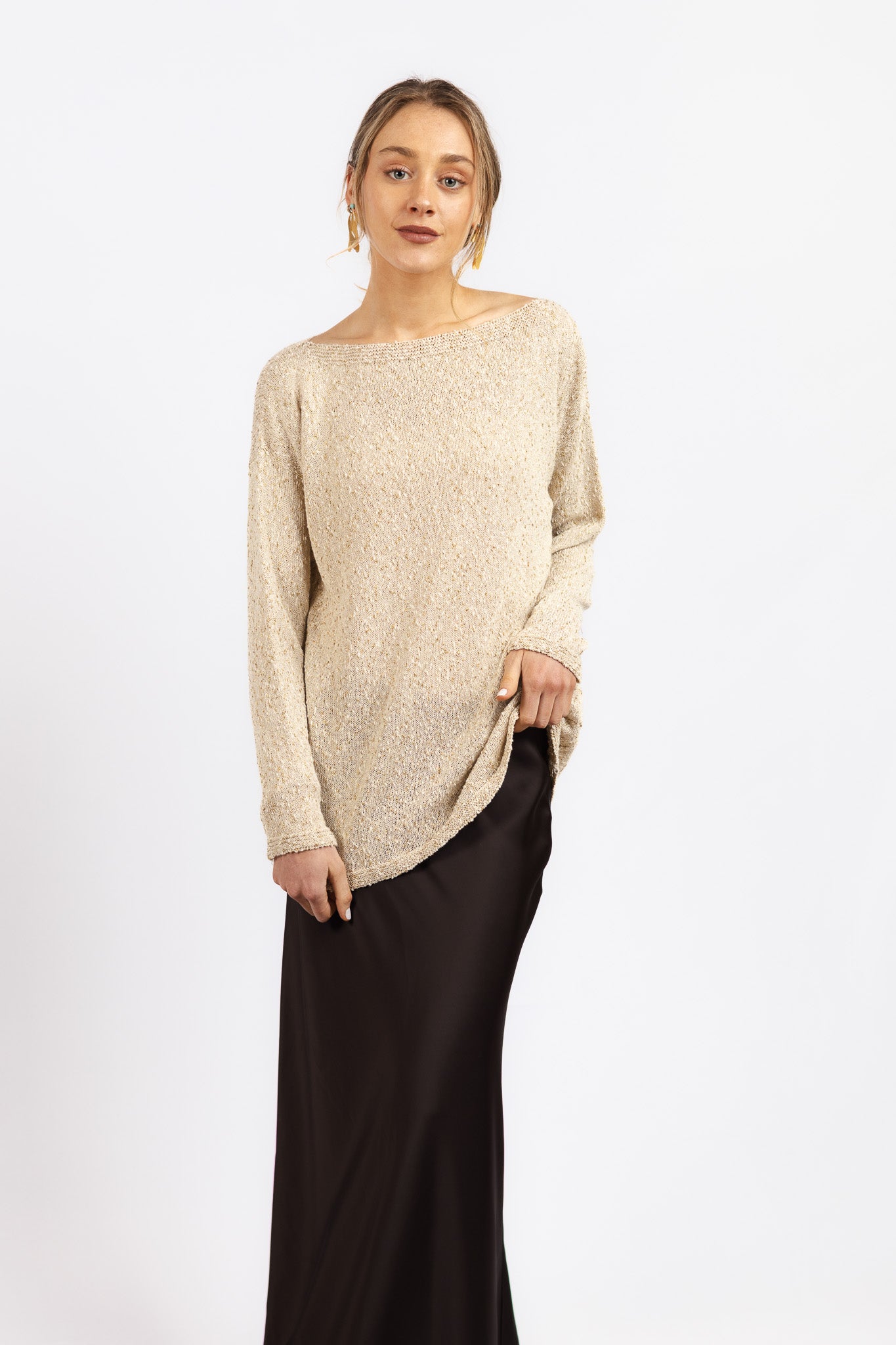 Sweater Algodón Olivia Beige