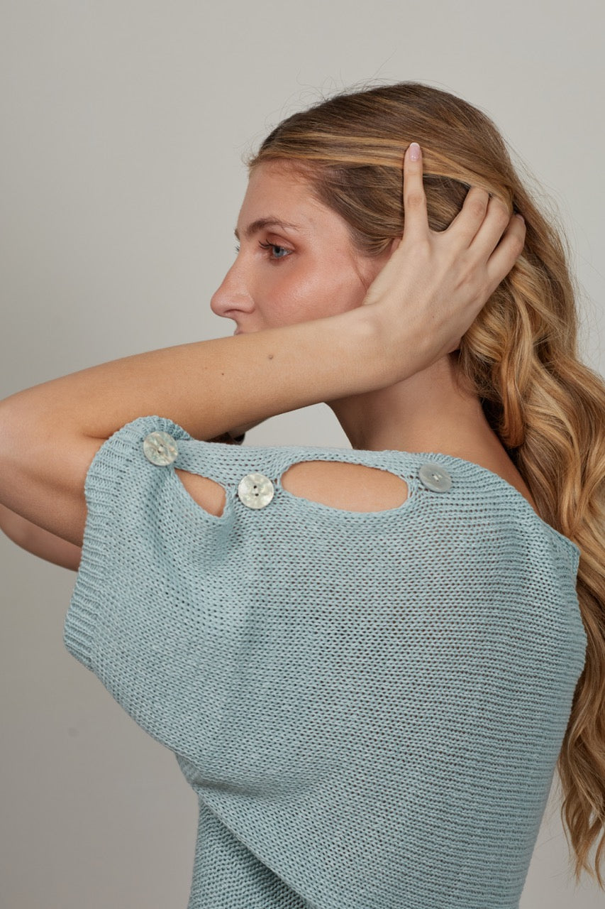 Sweater Algodón Isola Celeste