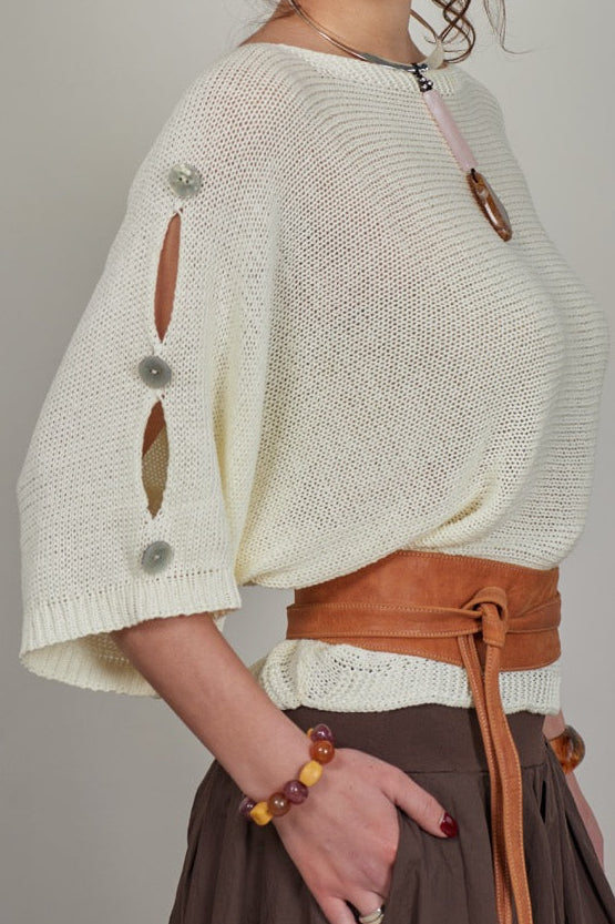 Sweater Algodón Isola Crudo