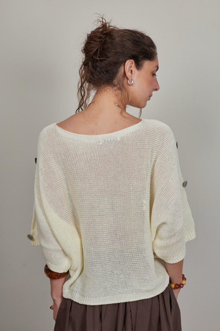 Sweater Algodón Isola Crudo