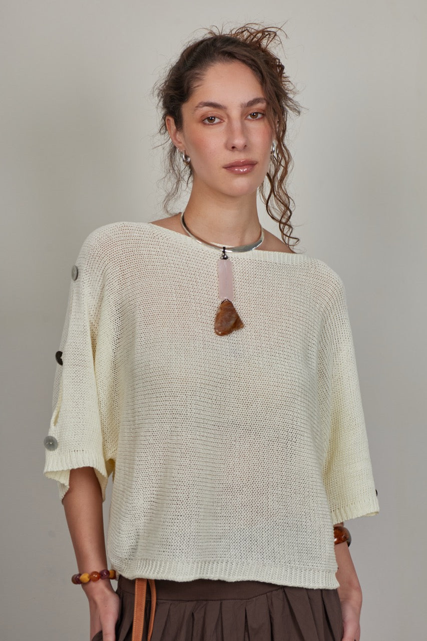 Sweater Algodón Isola Crudo