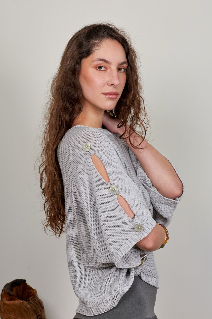 Sweater Algodón Isola Gris