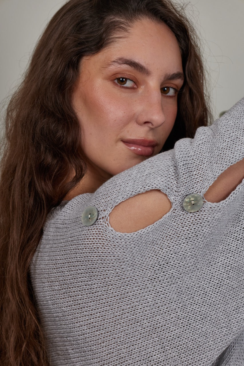 Sweater Algodón Isola Gris
