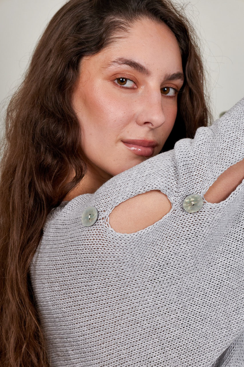 Sweater Algodón Isola Gris