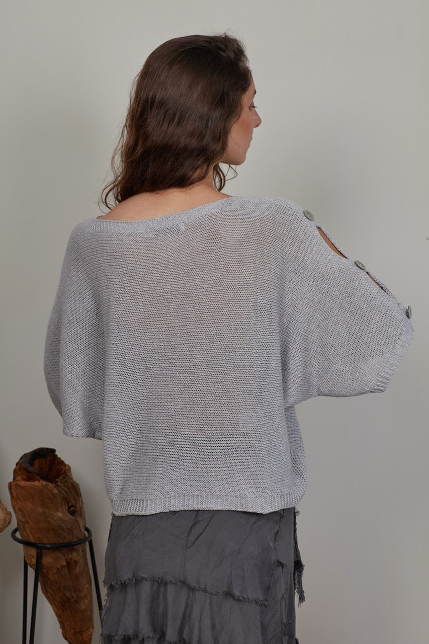Sweater Algodón Isola Gris