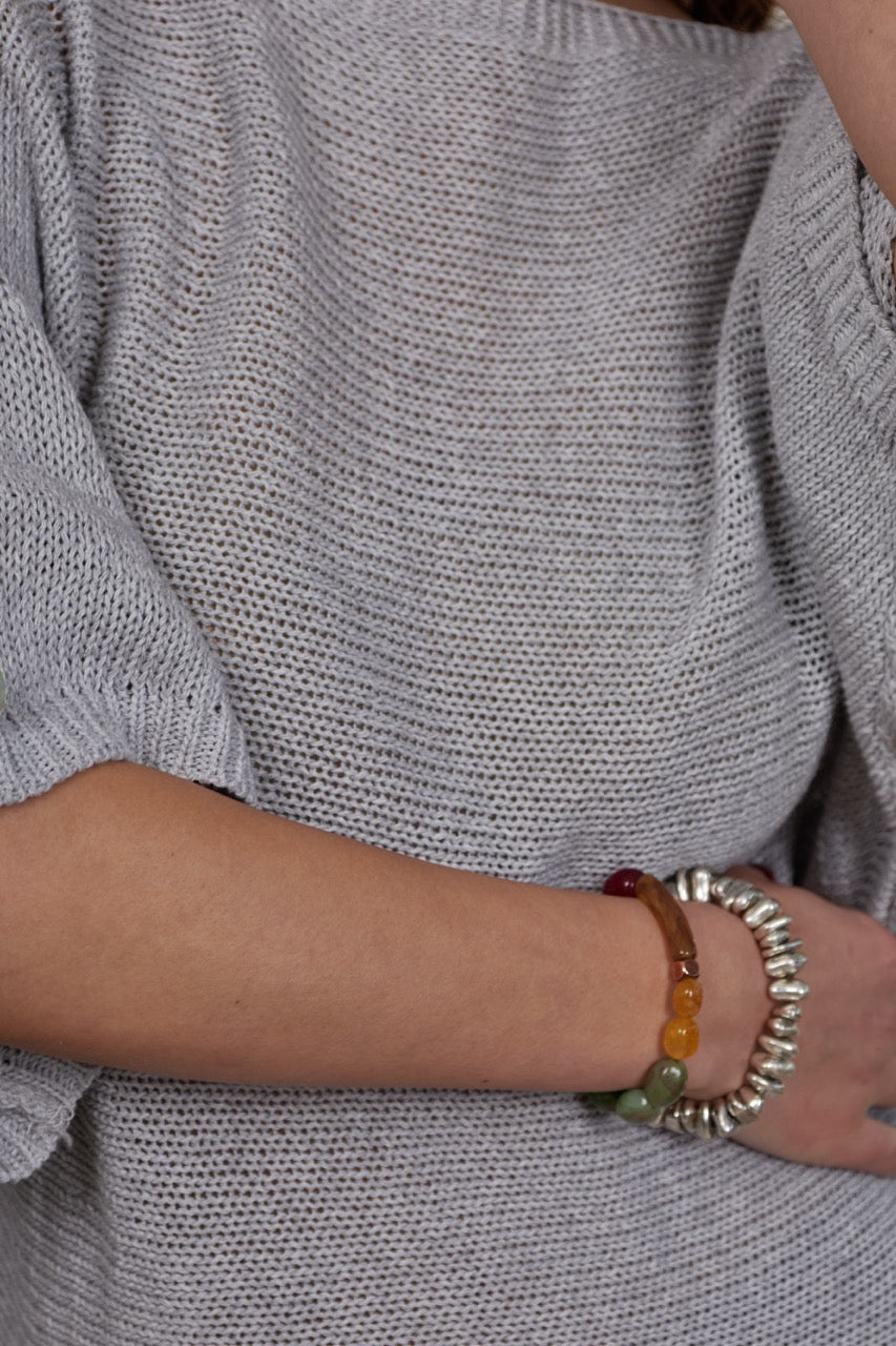 Sweater Algodón Isola Gris
