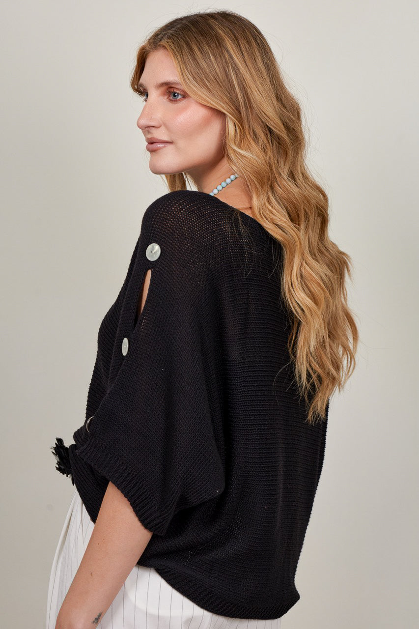 Sweater Algodón Isola Negro