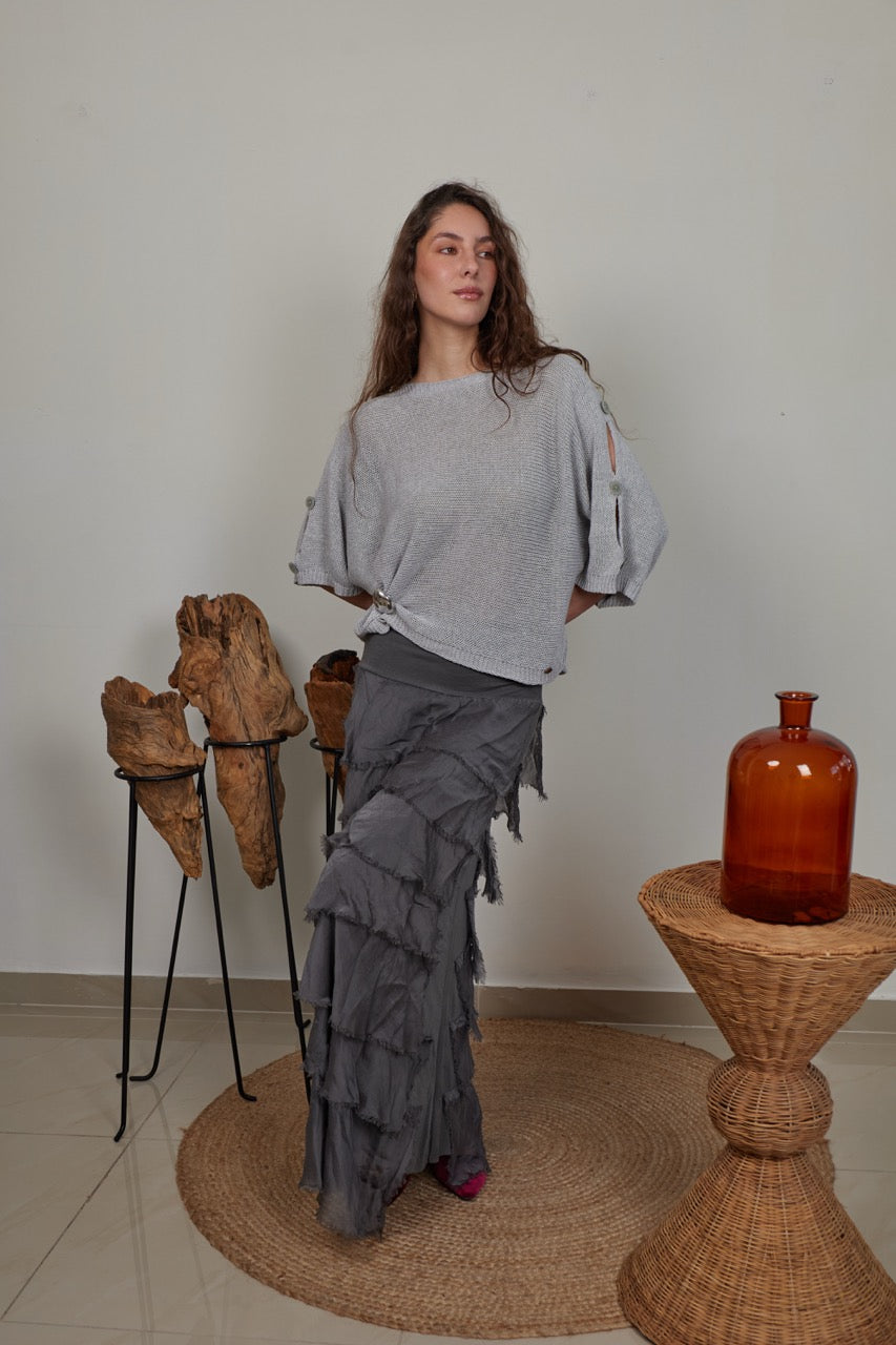 Sweater Algodón Isola Gris