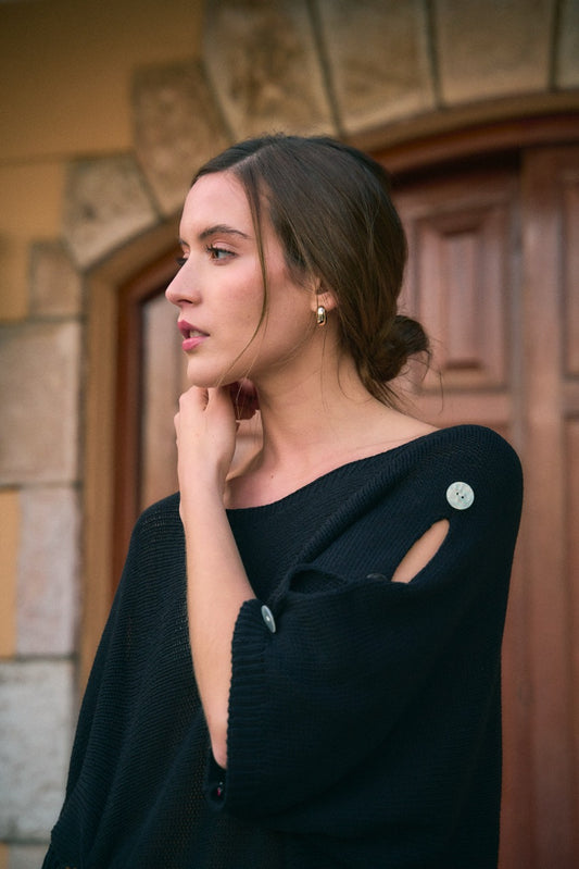 Sweater Algodón Isola Negro