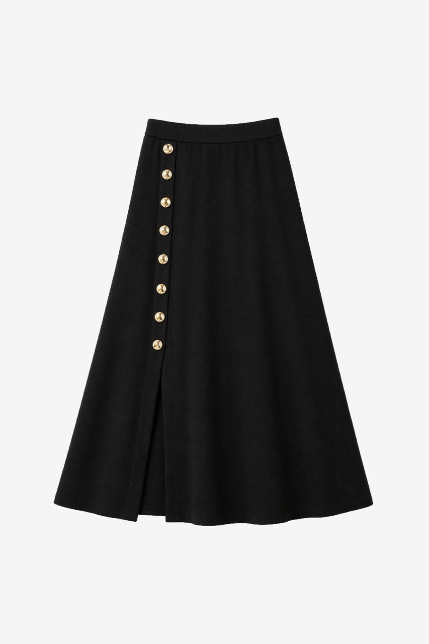 Falda Viscosa Sten Negro