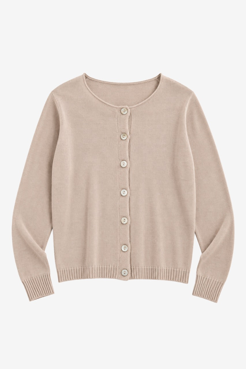 Chaleco Lana Fina Adriana Beige
