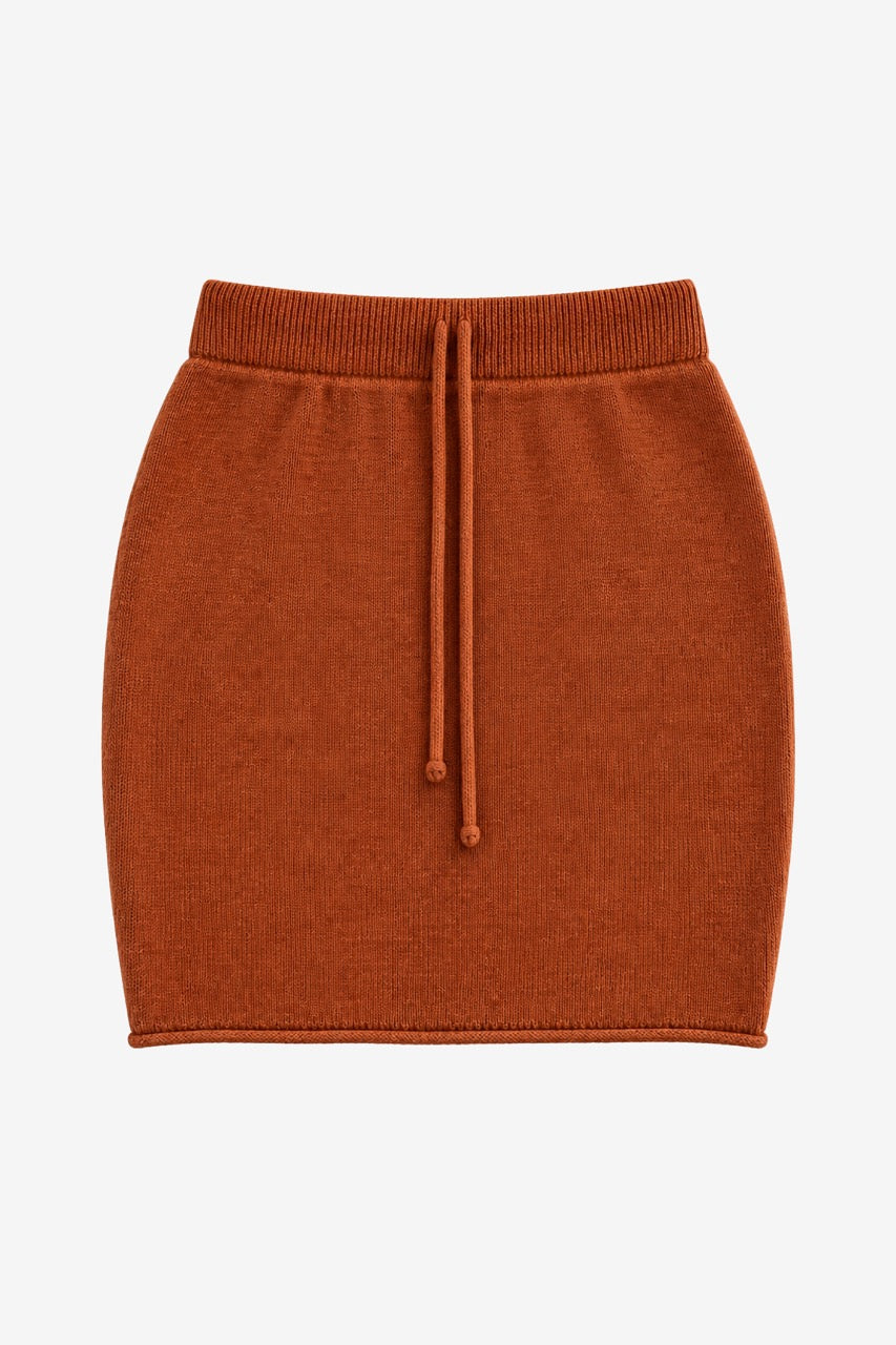 Falda Algodón Marina Camel