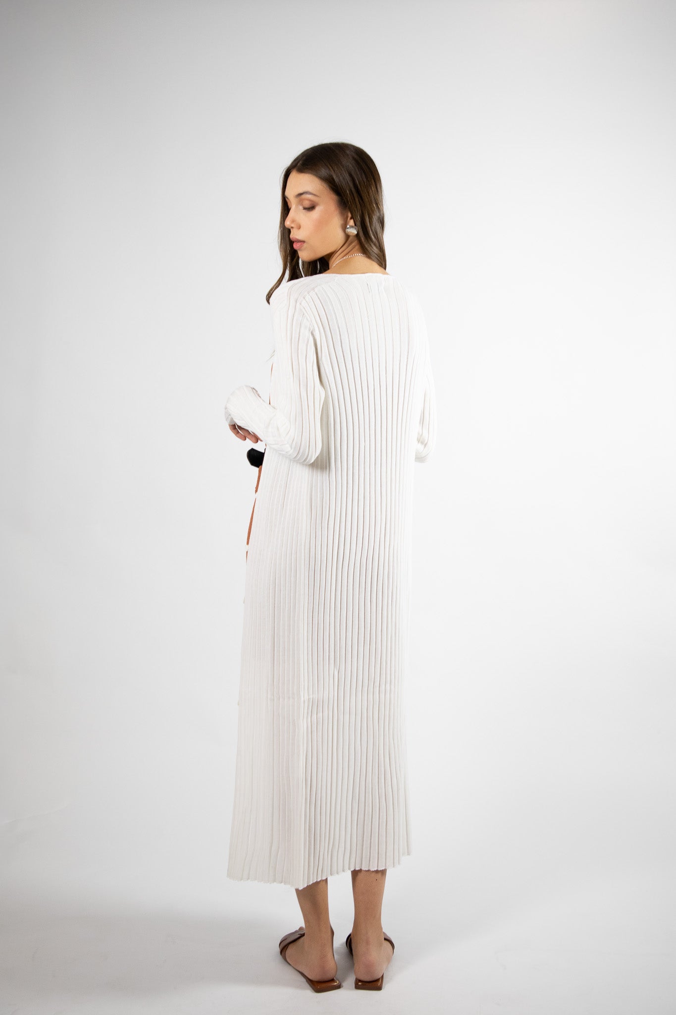 Tapado Largo Algodón Katiuska Blanco