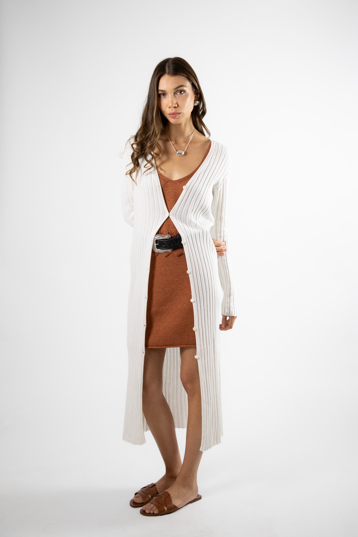 Tapado Largo Algodón Katiuska Blanco