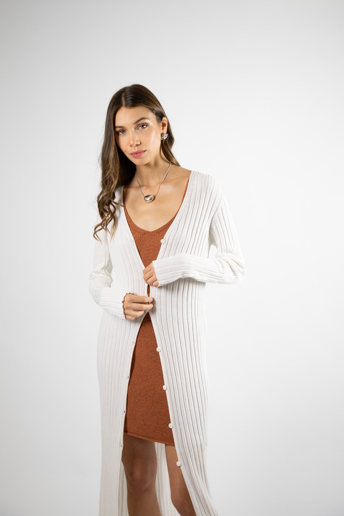 Tapado Largo Algodón Katiuska Blanco