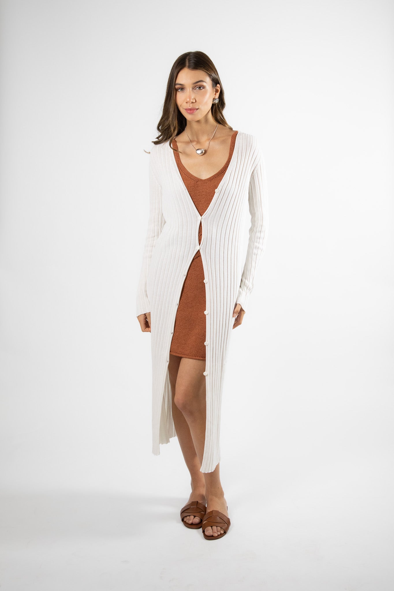 Tapado Largo Algodón Katiuska Blanco