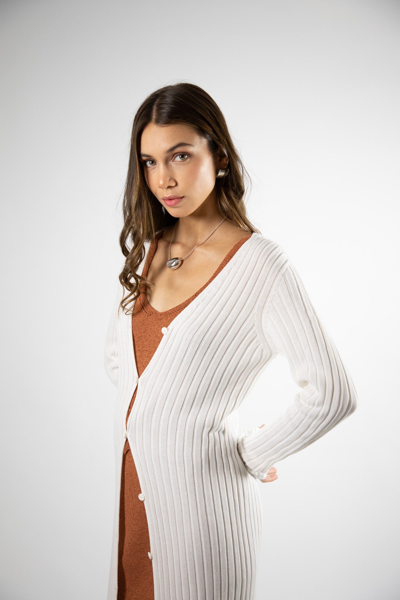 Tapado Largo Algodón Katiuska Blanco