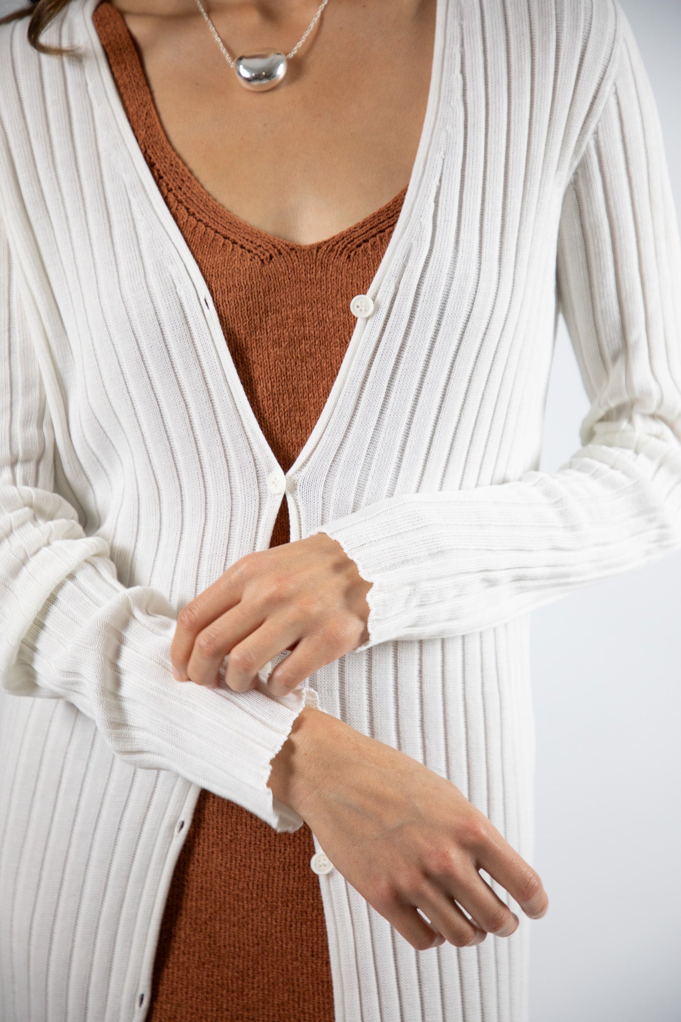 Tapado Largo Algodón Katiuska Blanco