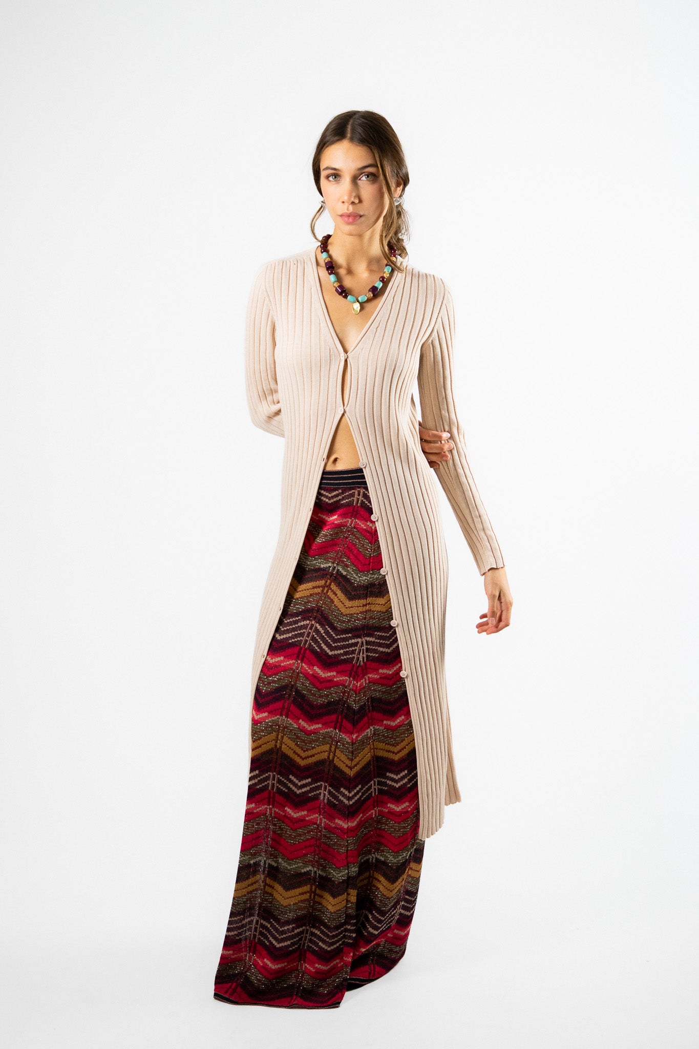 Tapado Largo Algodón Katiuska Beige