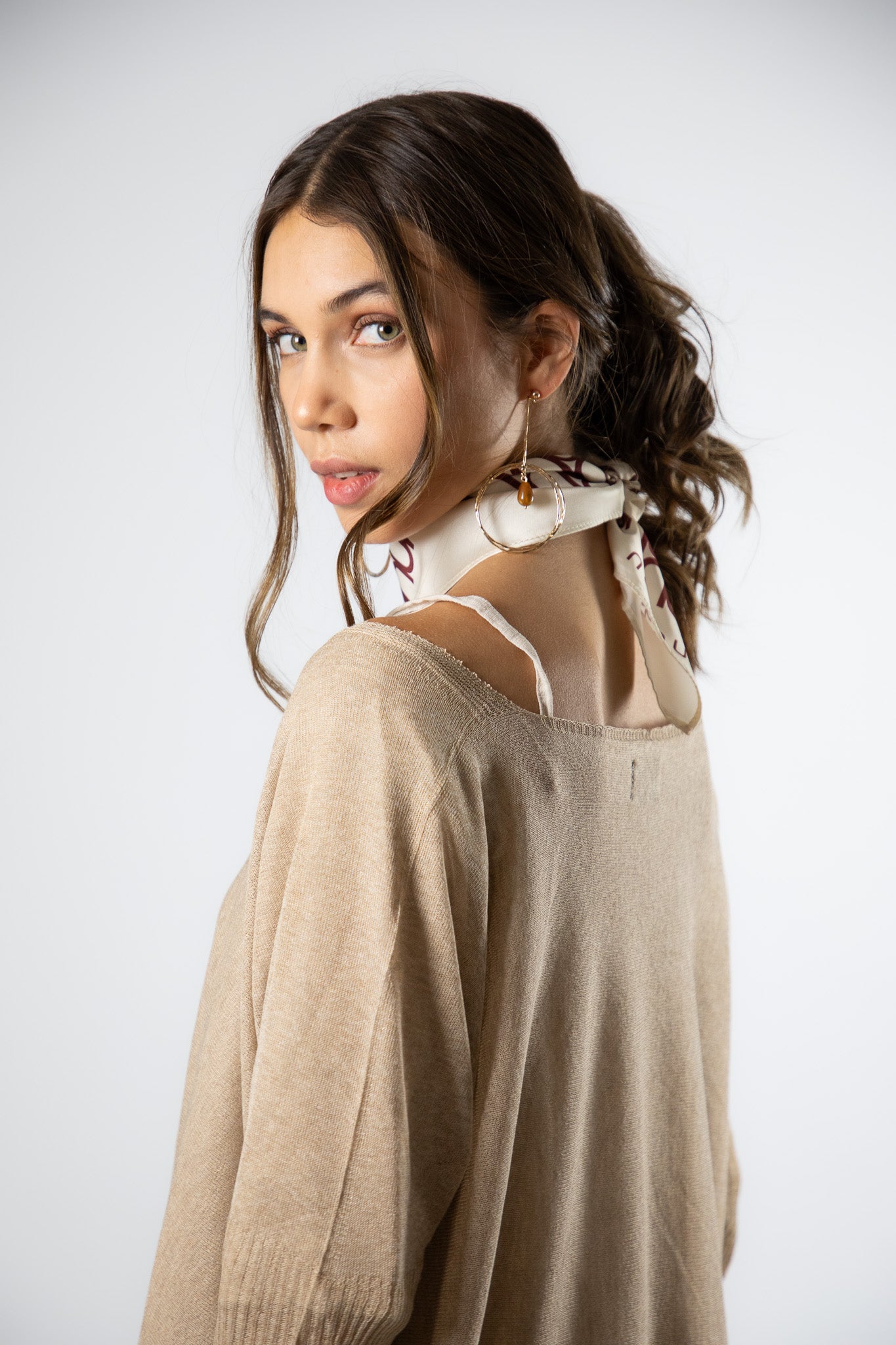 Sweater Viscosa Lucia Beige
