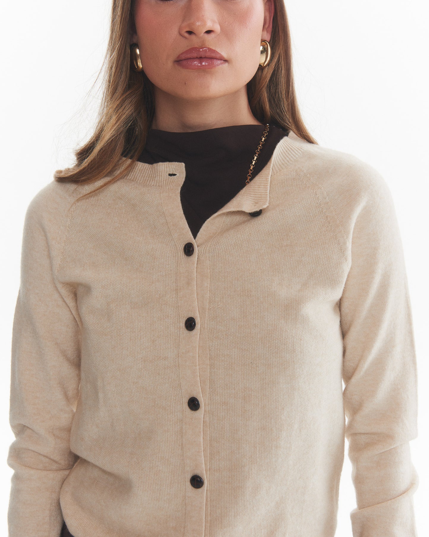 Chaleco Cashmere Lilo Crudo
