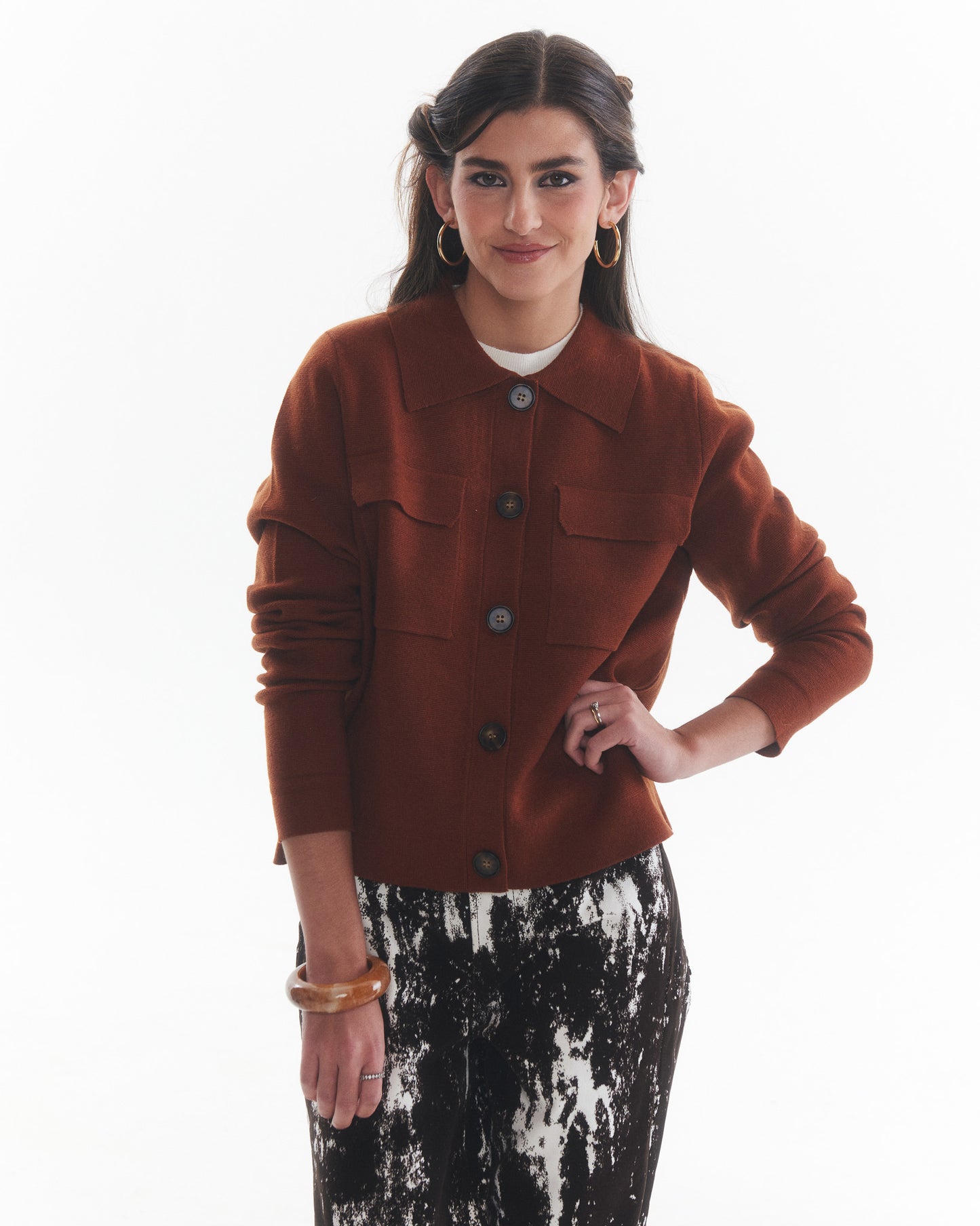 Chaqueta Lana Linnea Caramelo